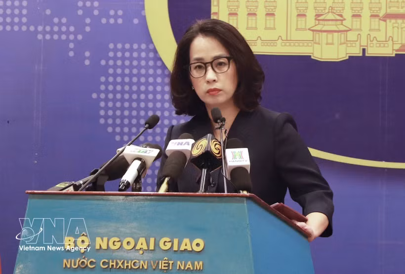 Spokesperson of the Ministry of Foreign Affairs Pham Thu Hang (Photo: VNA)