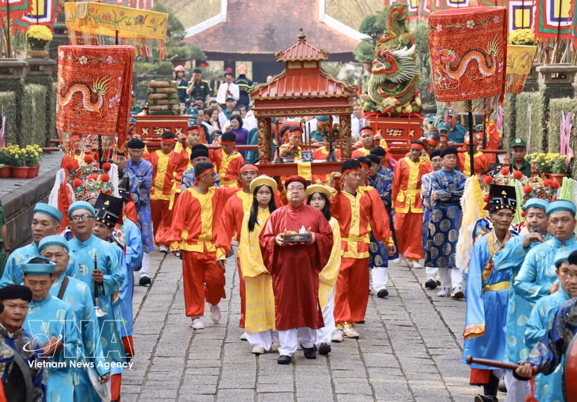 A tribute to Hung Kings in Ho Chi Minh City (Photo: VNA)