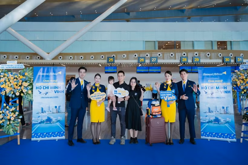 Vietravel Airlines on February 1 launches a direct Ho Chi Minh City–Vinh route to expand its domestic network and enhance connectivity between key economic and tourism hubs. (Photo; VNA)