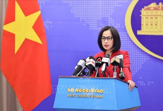 Spokeswoman of the Vietnamese Ministry of Foreign Affairs Pham Thu Hang (Photo: VNA)