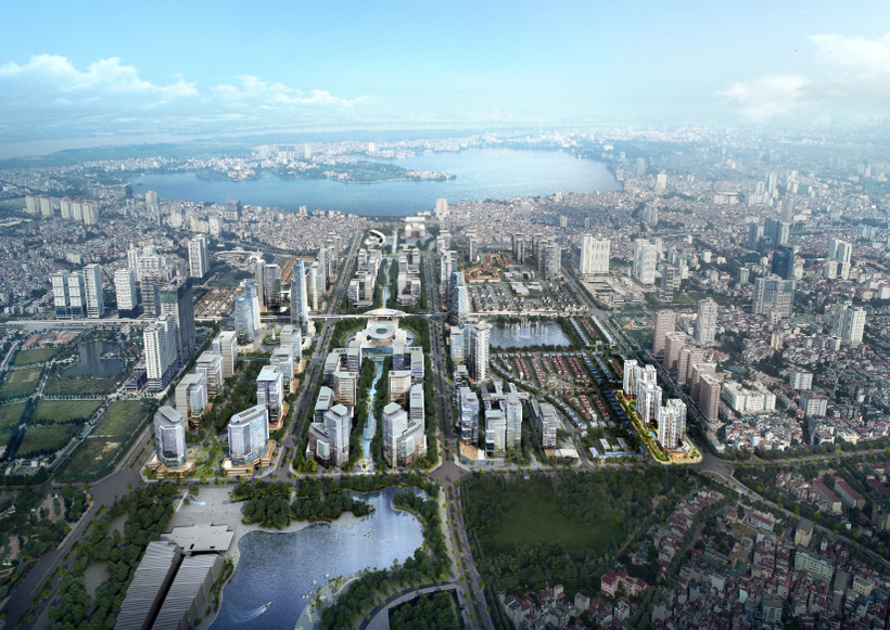 The Starlake Tay Ho Tay urban area is becoming as a fresh retail destination thanks to its strategic location and gradually maturing urban ecosystem. (Source: starlake-hanoi.com)