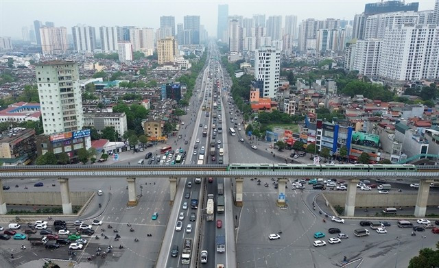 Cat Linh - Ha Dong metro line (Photo: VNA)
