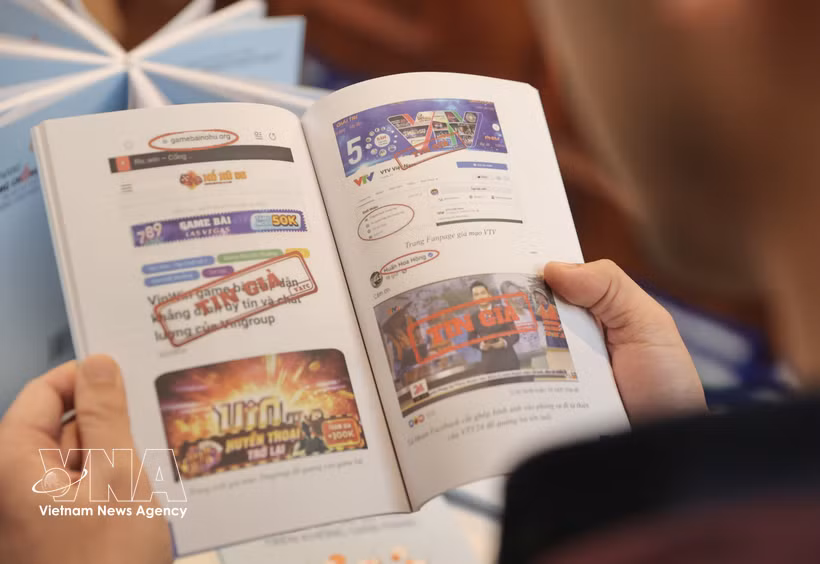 A handbook on combating fake news and misinformation on the Internet (Photo: VNA)
