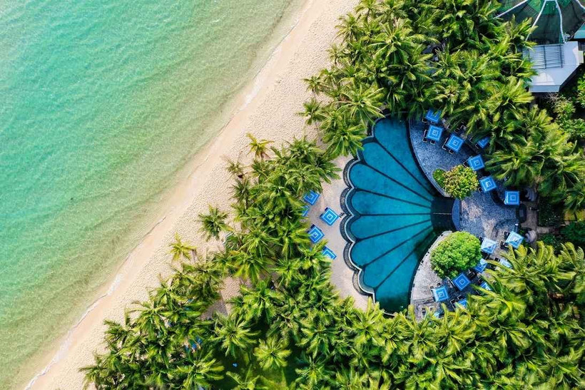 The luxurious resorts ecosystem contribute to elevating Phu Quoc's image in the eyes of international media. (Photo: Sun Group)