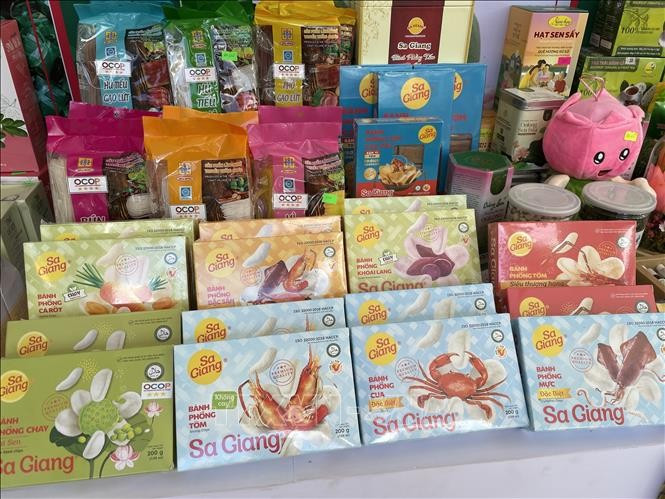 Rice-based products of Dong Thap province (Photo: VNA)