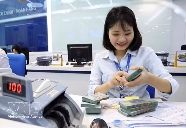 The State Bank of Vietnam set the daily reference exchange rate at 25,106 VND/USD on April 14. - Illustrative image (Photo: VNA)