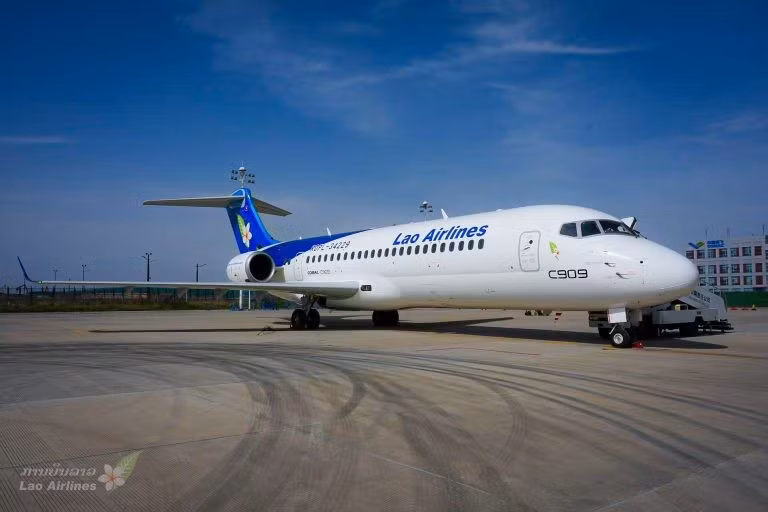 A Comac C909 aircraft of Laos Airlines (Source: Laos Airlines)