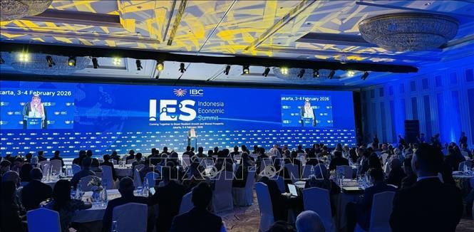 A session of the Indonesia Economic Summit 2026 (IES), officially opened in Jakarta on February 3, 2026. (Photo: VNA)