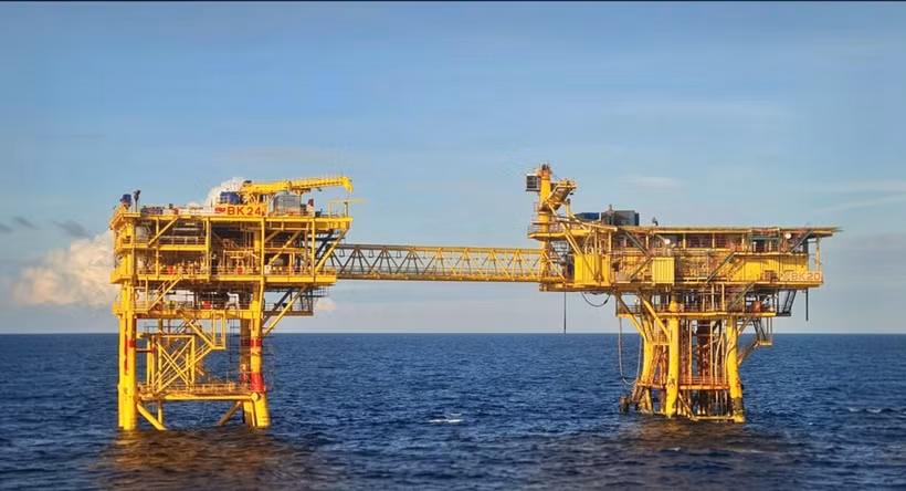 Vietsovpetro's BK24 wellhead platform at White Tiger oilfield. (Photo: Vietsovpetro)