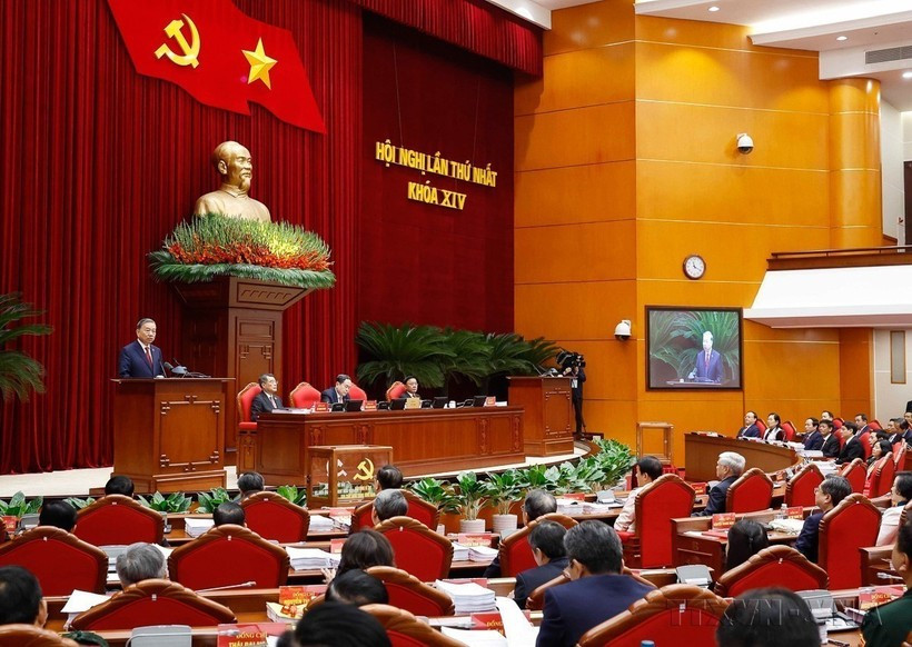 The first session of the 14th Party Central Committee on January 23, 2026 (Photo: VNA)
