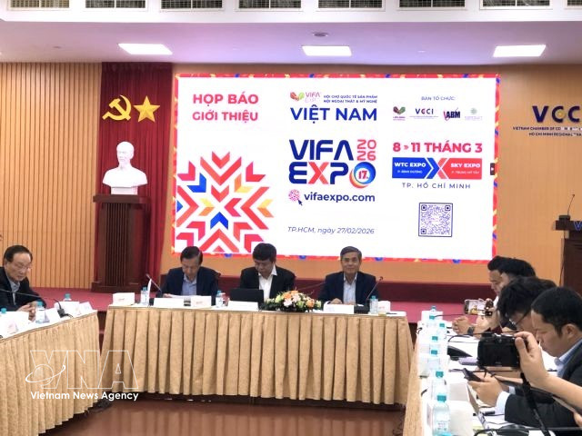 At a press conference to introduce VIFA Expo 2026 in Ho Chi Minh City (Photo: VNA)