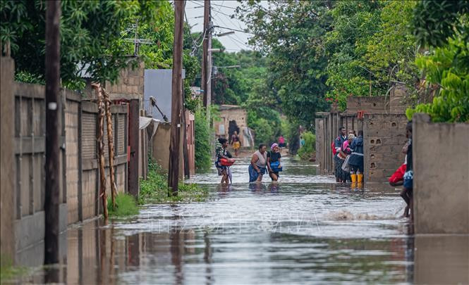 A flood-affected area in Maputo province, Mozambique on January 12. (Photo: THX/VNA)