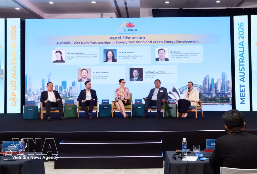 A panel discussion at the Meet Australia 2026 programme on May 19 (Photo: VNA)