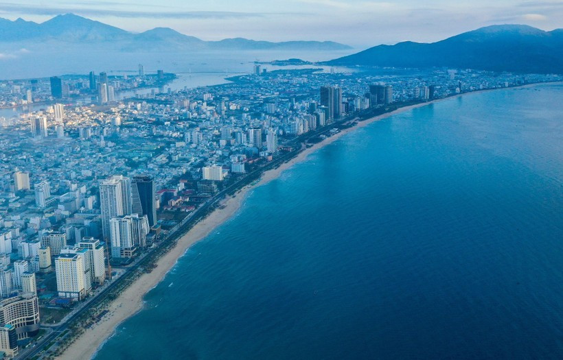 A view of My Khe beach in Da Nang city (Photo: VNA)