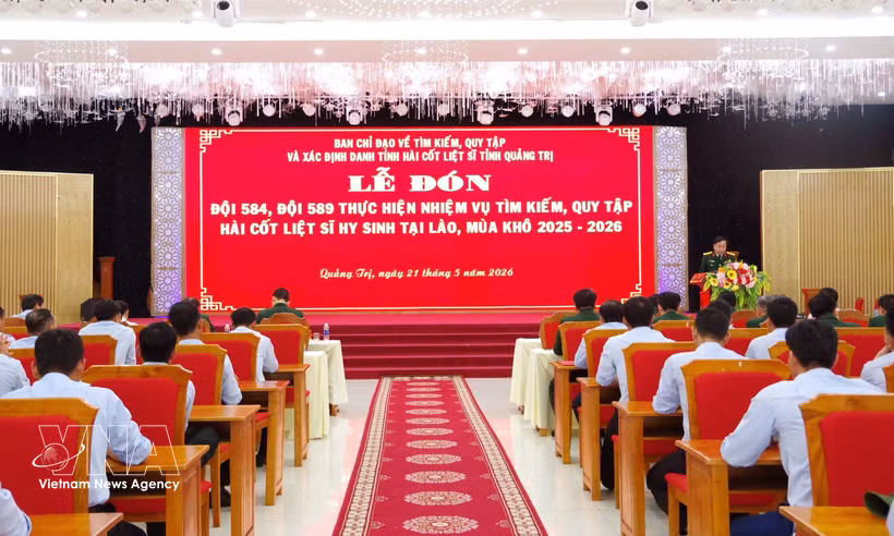 At the welcome ceremony (Photo: VNA)