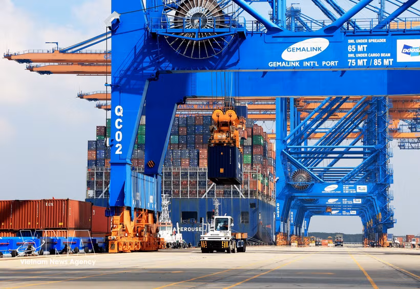 Gemalink Port boasts the most modern infrastructure and equipment in the country and enjoys the most advantageous location within the Cai Mep - Thi Vai port cluster (Photo: VNA)