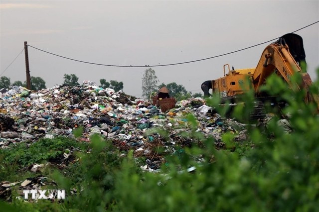A waste collection area. (Photo: VNA)