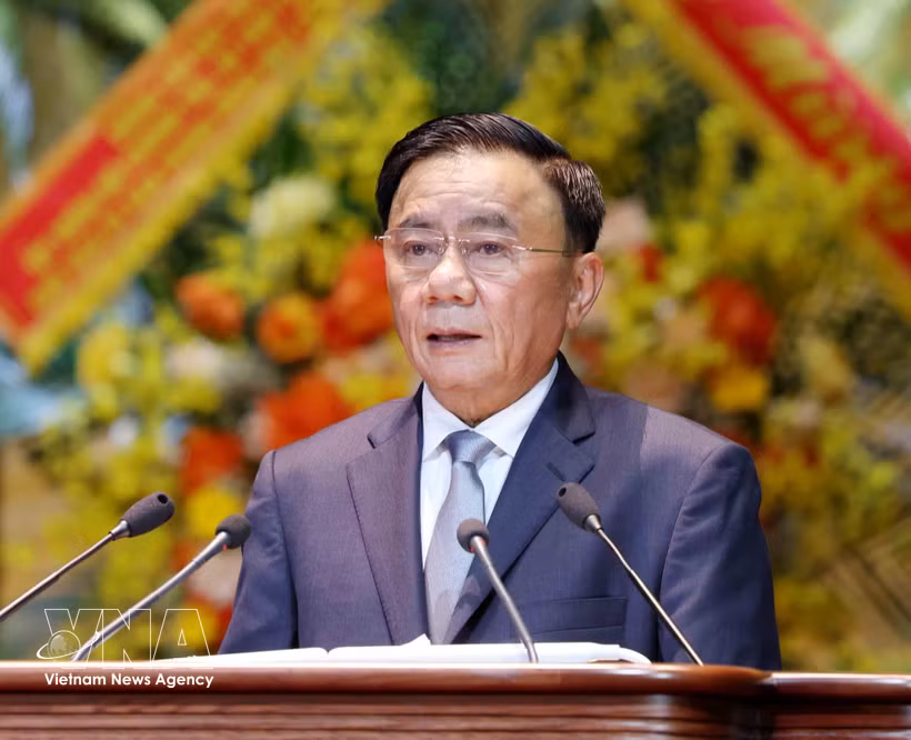 Politburo member and Permanent member of the Party Central Committee’s Secretariat Tran Cam Tu speaks at the 9th National Congress of the Vietnam Farmers’ Union on June 8. (Photo: VNA)