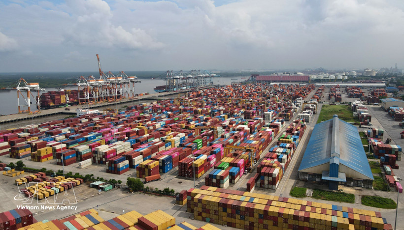 A view of Cai Mep - Thi Vai Port in Ho Chi Minh City (Photo: VNA)