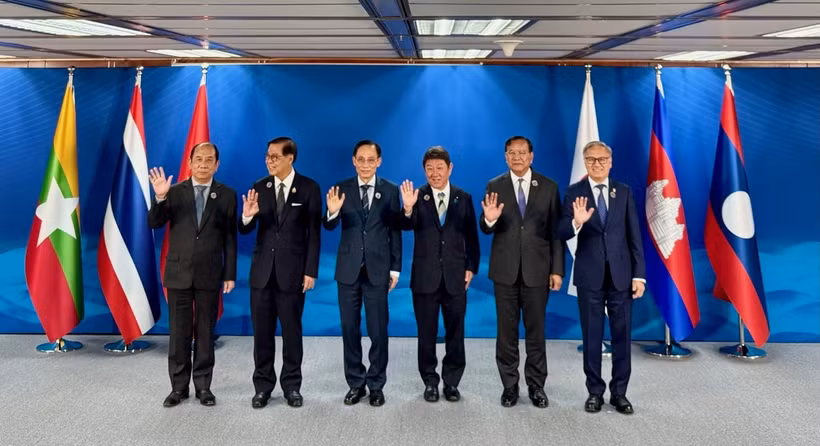 Foreign ministers of the Mekong countries and Japan reaffirm commitment to strengthening partnership through co-creation (Photo: Vietnamese Ministry of Foreign Affairs) 