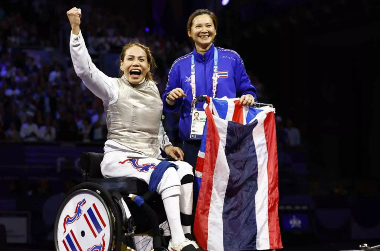 Wheelchair fencing queen Saysunee Jana. (Photo: Reuters)