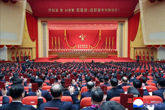 An overview of the opening session of the 9th Congress of the Workers’ Party of Korea (WPK). (Photo: KCNA/ VNA)