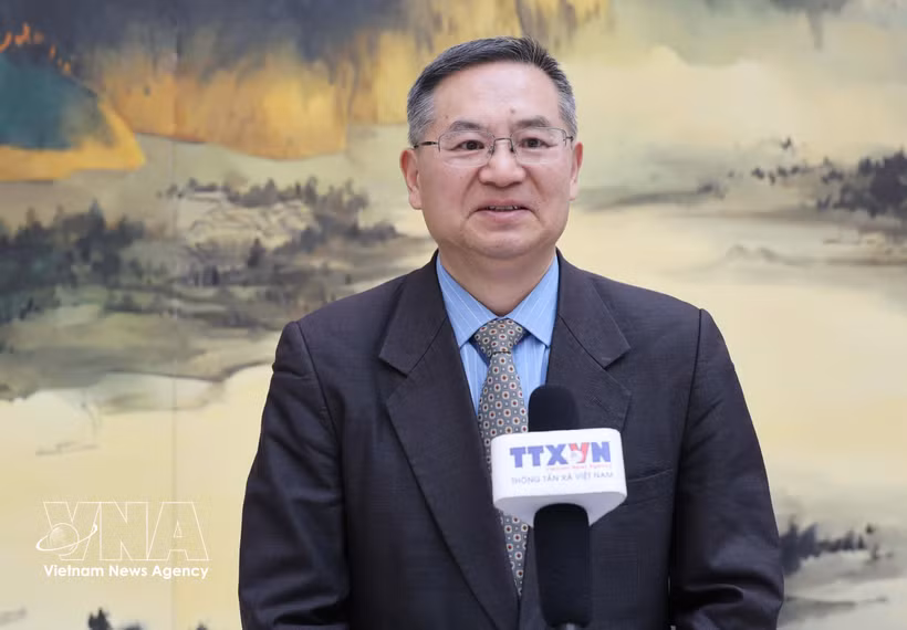 Prof. Dr. Cheng Hanping, Executive Director of the Institute of Regional and Country Studies and Director of the Vietnam Research Centre at the Zhejiang University of Technology (Photo: VNA)