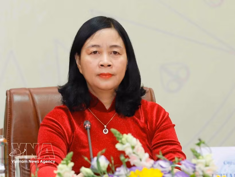 Bui Thi Minh Hoai, Politburo member, Secretary of the Party Central Committee and President of the Vietnam Fatherland Front (VFF) Central Committee (Photo: VNA)