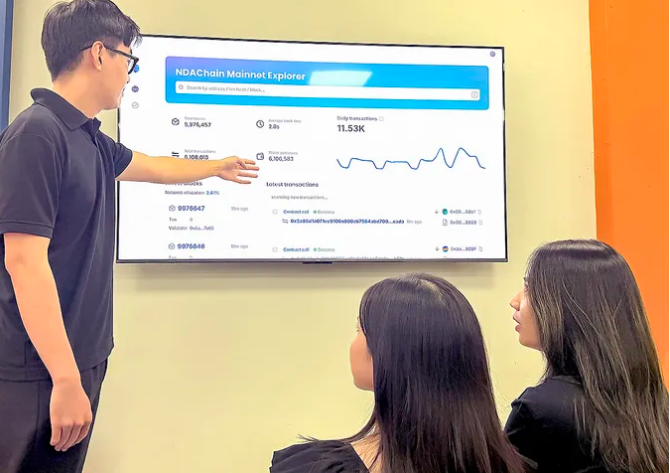 The NDAChain system displays information in real time for transparency. (Illustrative photo: sggp.org.vn)