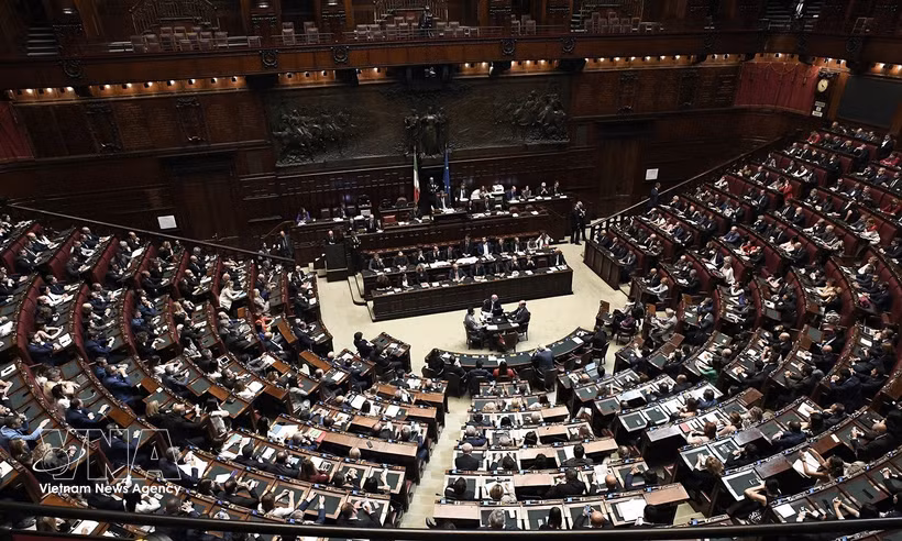 A view of a session of the Italian Parliament in Rome (Photo: Anadolu Agency/VNA)
