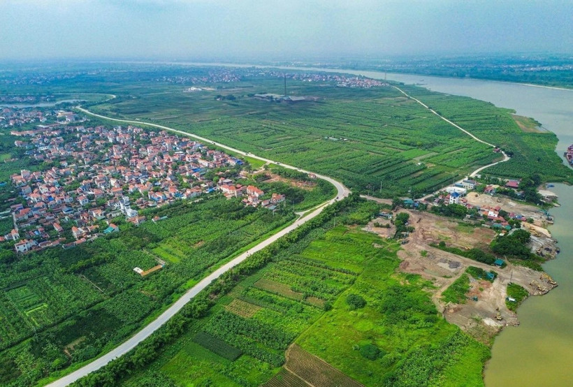 The Khoai Chau urban, eco-tourism and golf complex project will be located in the area along the Red River in Khoai Chau, Hung Yen province. (Photo: Hung Yen provincial Department of Science and Technology)