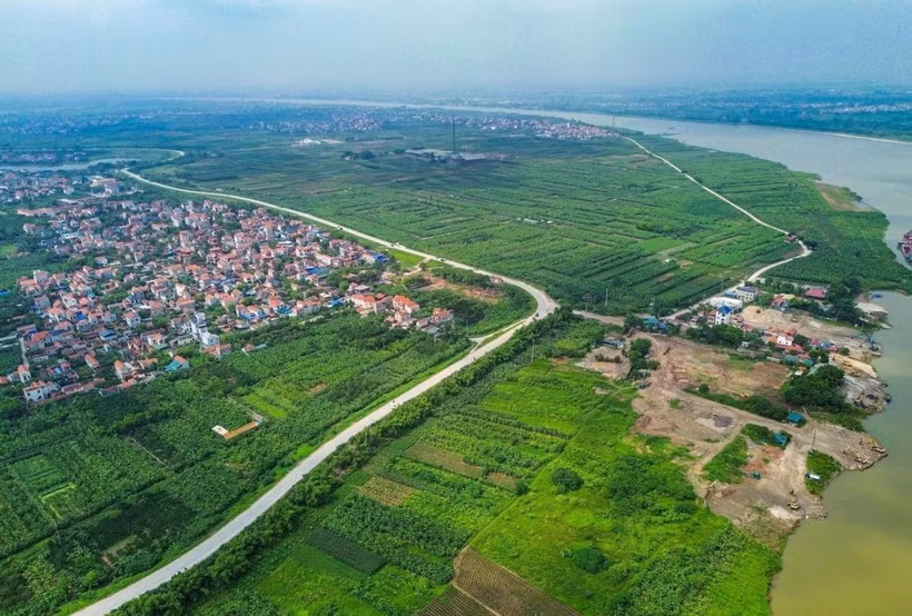 The Khoai Chau urban, eco-tourism and golf complex project will be located in the area along the Red River in Khoai Chau, Hung Yen province. (Photo: Hung Yen provincial Department of Science and Technology)