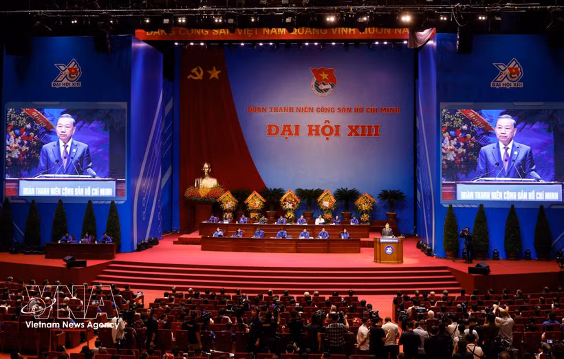 Party General Secretary and State President To Lam delivers a keynote address at the congress. (Photo: VNA)