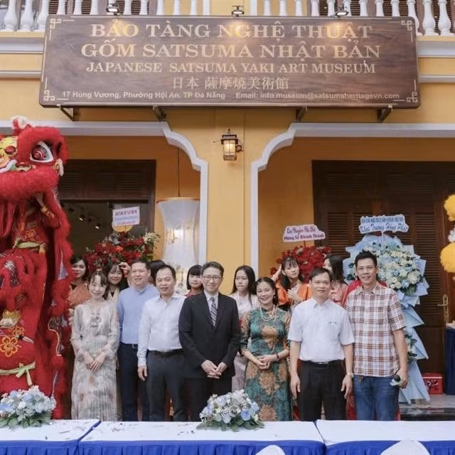 At the opening of the Japanese Satsuma Yaki Art Museum in Hoi An Ancient Town (Photo: Mori Takero)