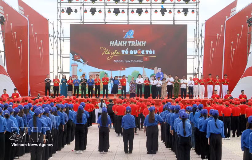 The “I Love My Fatherland" Journey 2026 kicks off in Nghe An province on May 16. (Photo: VNA)