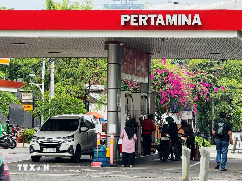 A petrol station in Indonesia (Photo: VNA)