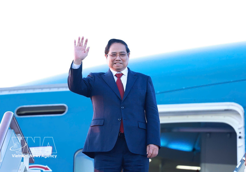 Prime Minister Pham Minh Chinh has wrapped up the official visit to Russia from March 22 to 25. (Photo: VNA)