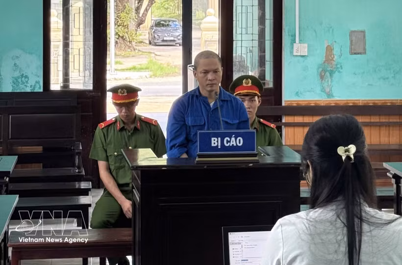 Defendant Ho Van Phuong Tam at the trial. (Photo: VNA)