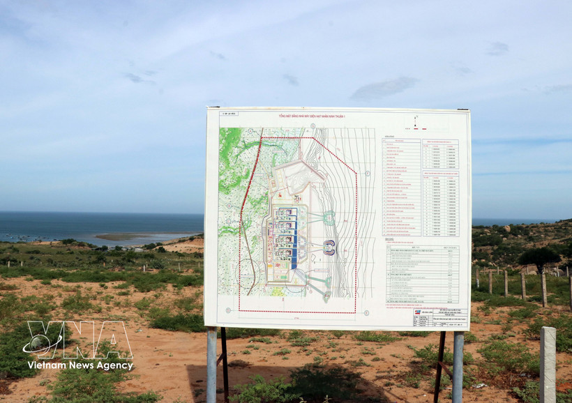 The site selected for the construction of the Ninh Thuan 1 Nuclear Power Plant. (Photo: VNA) 