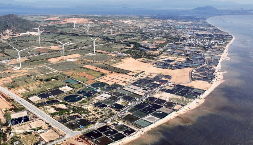 The construction site of the Ninh Thuan 1 nuclear power project. (Photo: VNA)