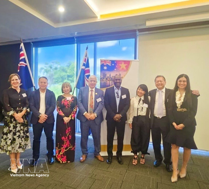 Leaders of the National Australia – Vietnam Chamber of Commerce and Industry (Photo published by VNA)