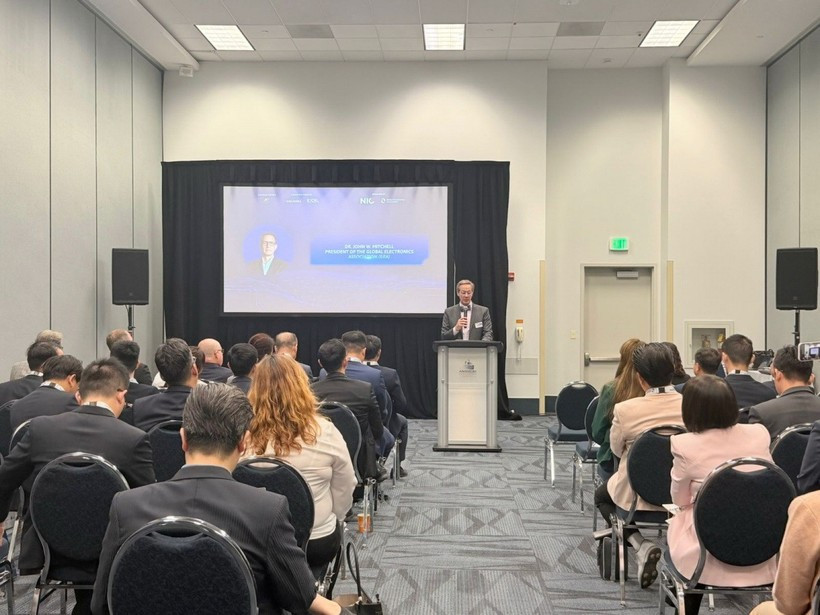 An overview of the Vietnam–US Innovation and Investment Forum in Hanoi (Photo: Vietnam Ministry of Finance)