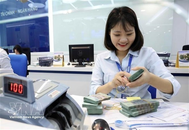 The State Bank of Vietnam set the daily reference exchange rate at 25,108 VND/USD on April 7. (Photo: VNA)
