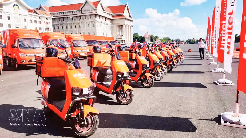 Viettel launches the Unitel Logistics brand in Laos. (Photo: VNA)