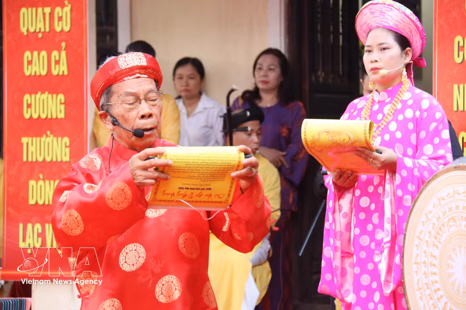 The Hung Kings Commemoration Day observed in Dak Lak (Photo: VNA)