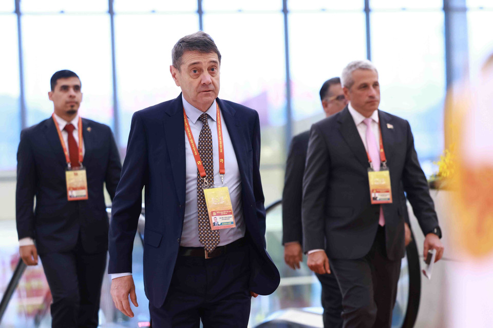 International delegates attend the opening session of the 14th National Party Congress (Photo: VNA)