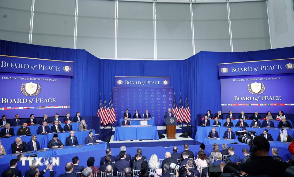 Participants at the inaugural meeting of Gaza Board of Peace. (Photo: VNA)