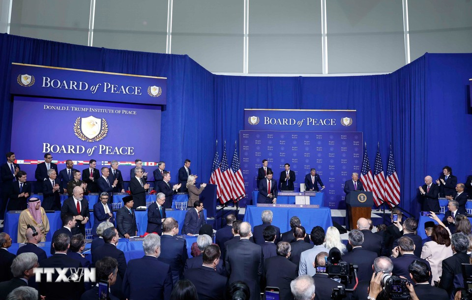 Participants at the inaugural meeting of Gaza Board of Peace. (Photo: VNA)