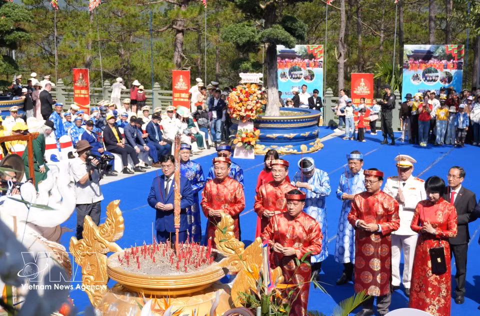The Hung Kings Commemoration Day observed in Da Lat (Photo: VNA)