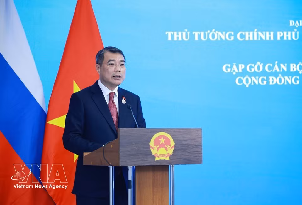 Prime Minister Le Minh Hung speaks at the event (Photo: VNA)